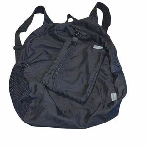 Magellan‎ Outdoor Womens Lightweight Nylon Travel Pouch And Backpack Bag Black
